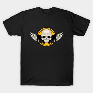 Wing Skull - YELLOW T-Shirt